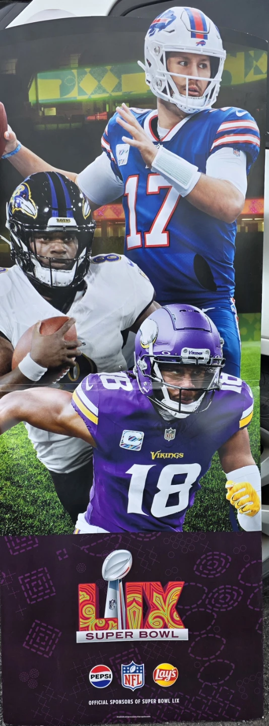 Super Bowl LIX Poster - Featuring NFL Stars