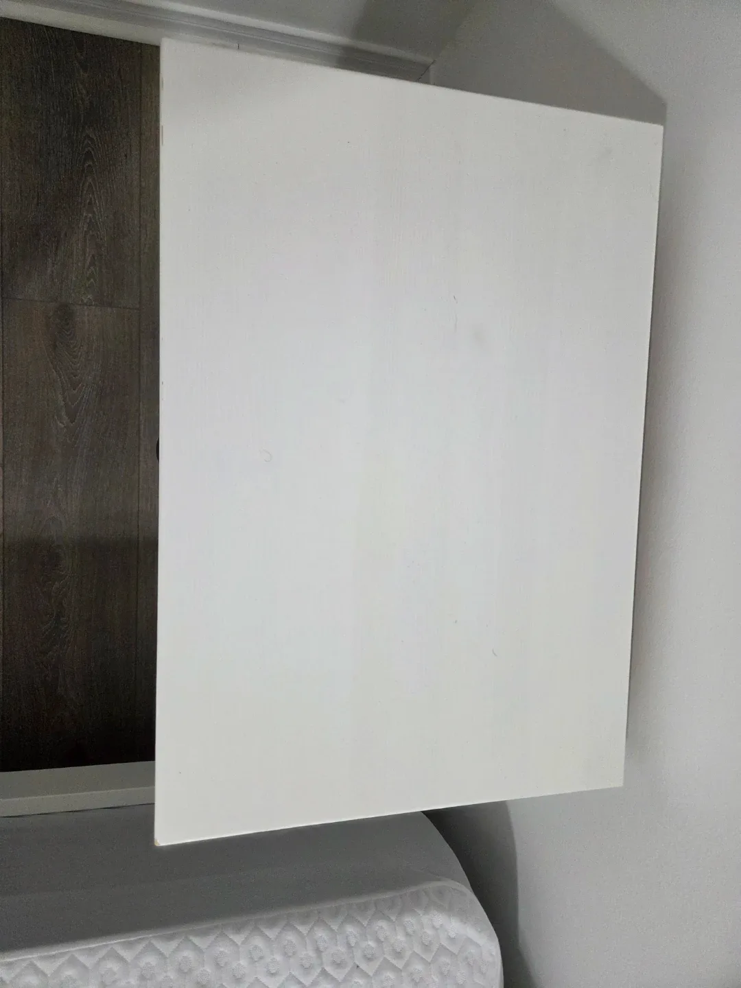 White Two-Drawer Nightstand - photo 2