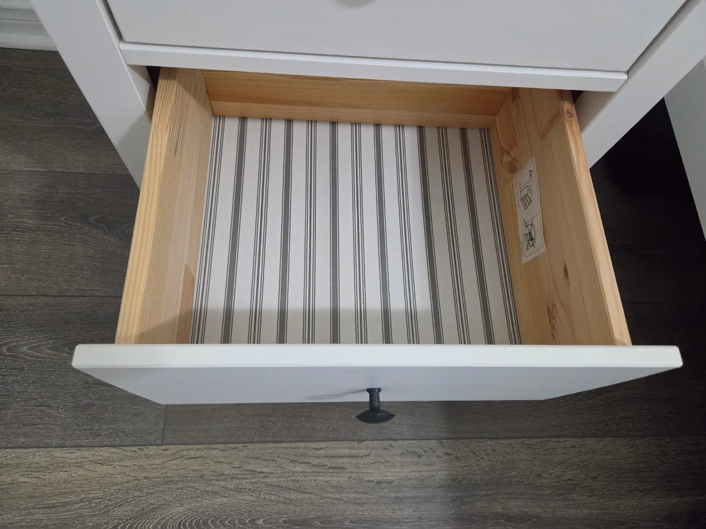 White Two-Drawer Nightstand - photo 4