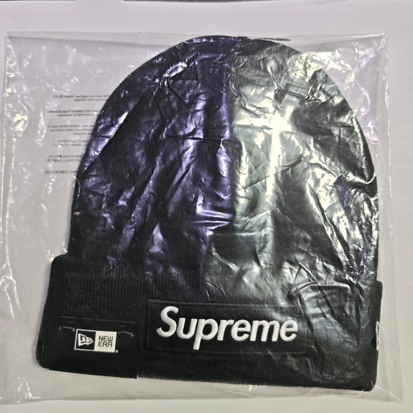 Supreme New Era Box Logo Beanie - Black