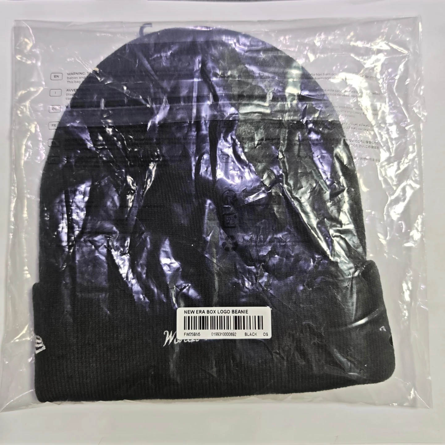 Supreme New Era Box Logo Beanie - Black - photo 2