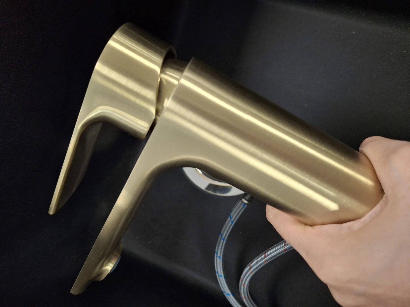 Kodaen F11127BG Single Lever Basin Mixer Faucet - Brush Golden - photo 2