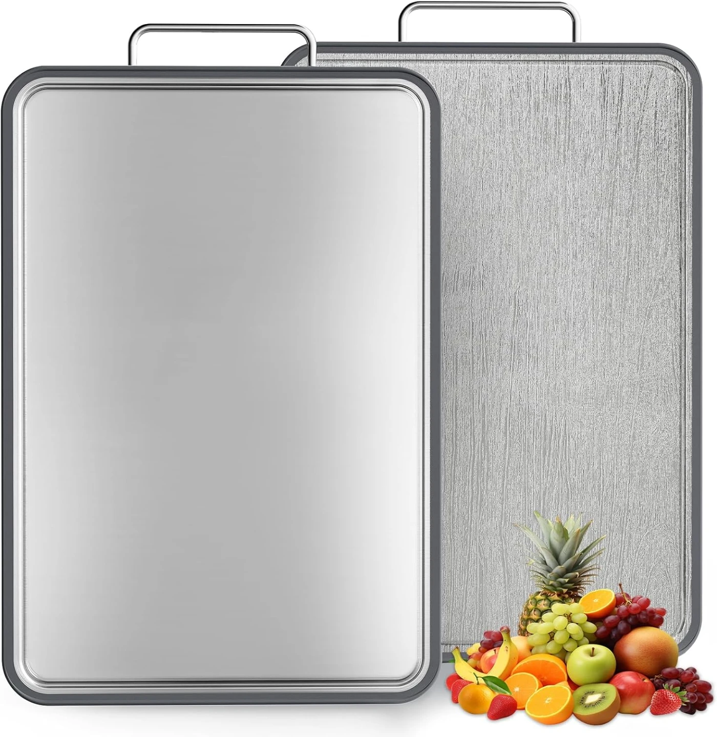 NEW 304 Stainless Steel Cutting Board (17x11")