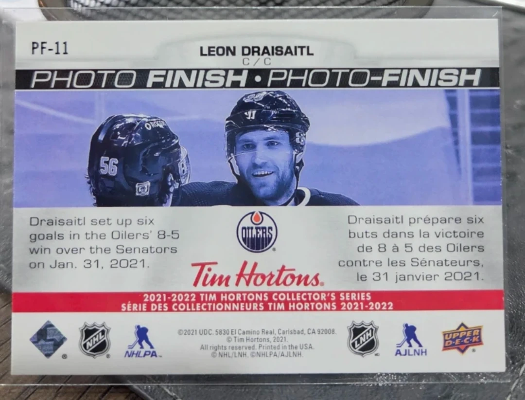 Leon Draisaitl 2021-2022 Tim Hortons PF-11 - photo 2