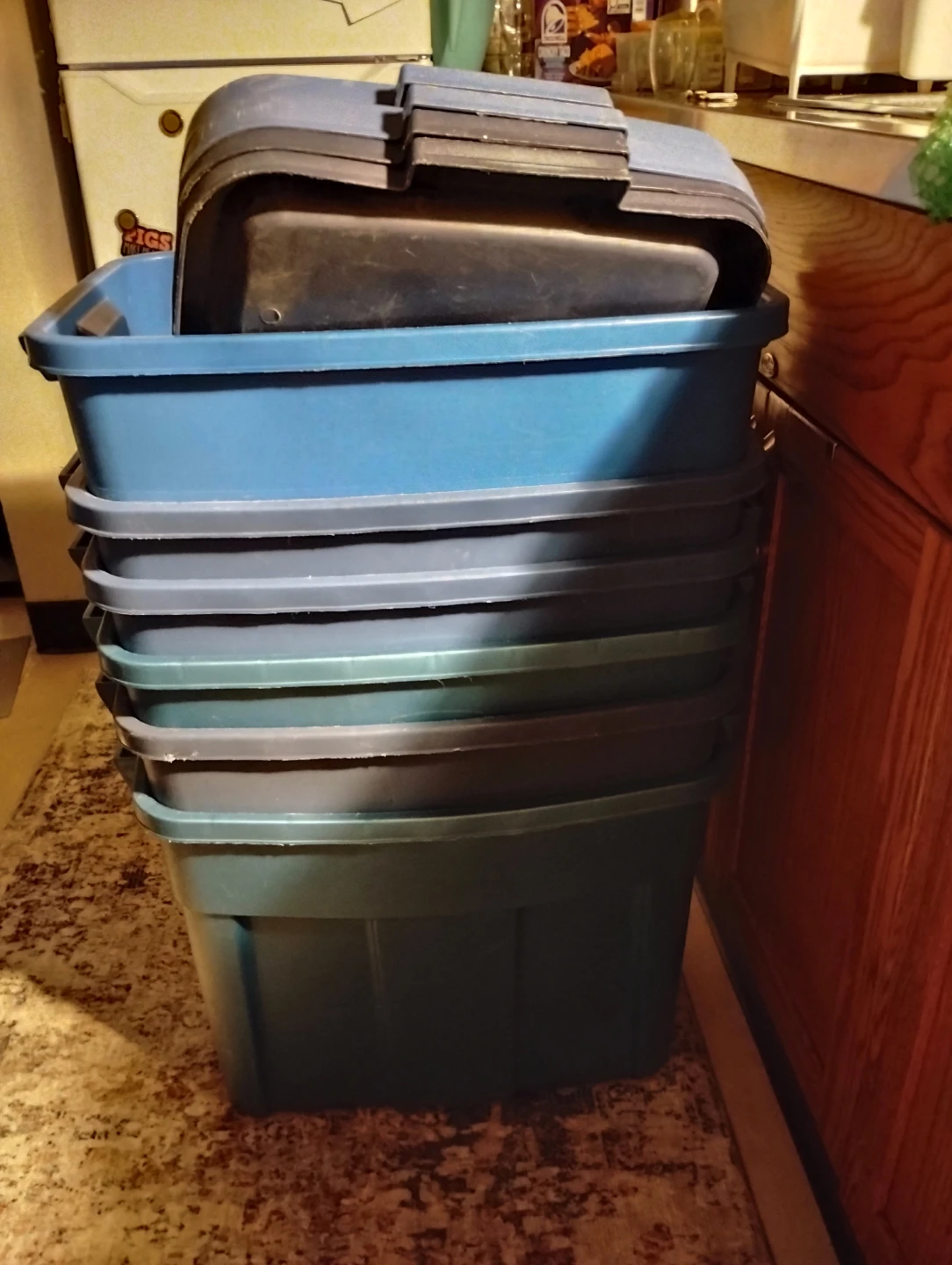Stackable Storage Bins with Lids - photo 3