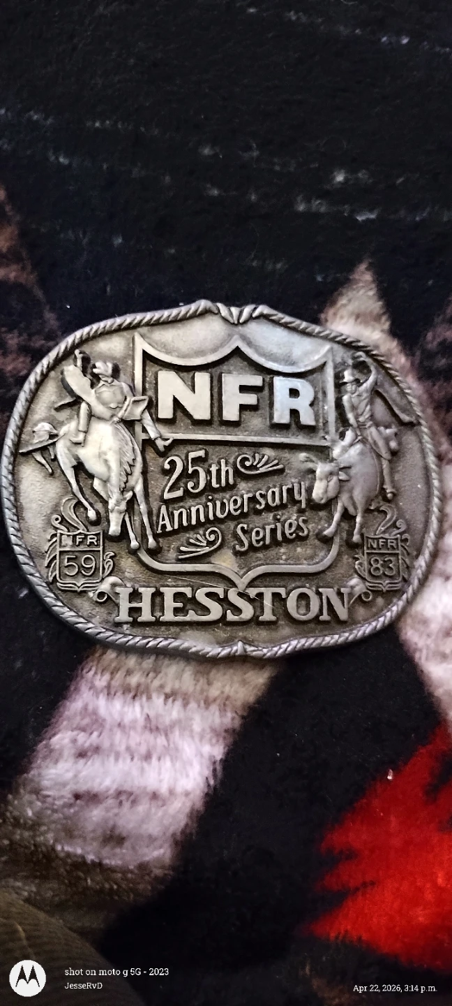 Hesston NFR 25th Anniversary Series Collector's Belt Buckle