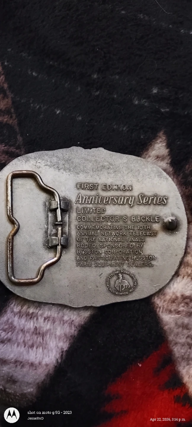 Hesston NFR 25th Anniversary Series Collector's Belt Buckle - photo 2