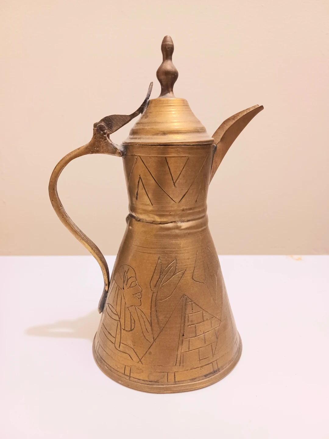 Unique Decorative Egyptian Hand Crafted Brass Dallah - photo 2