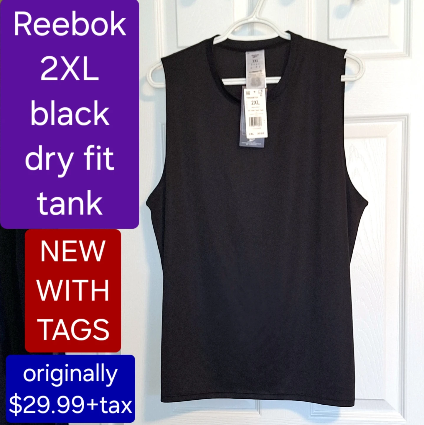 NEW Reebok tank - dry fit 2XL - photo 5