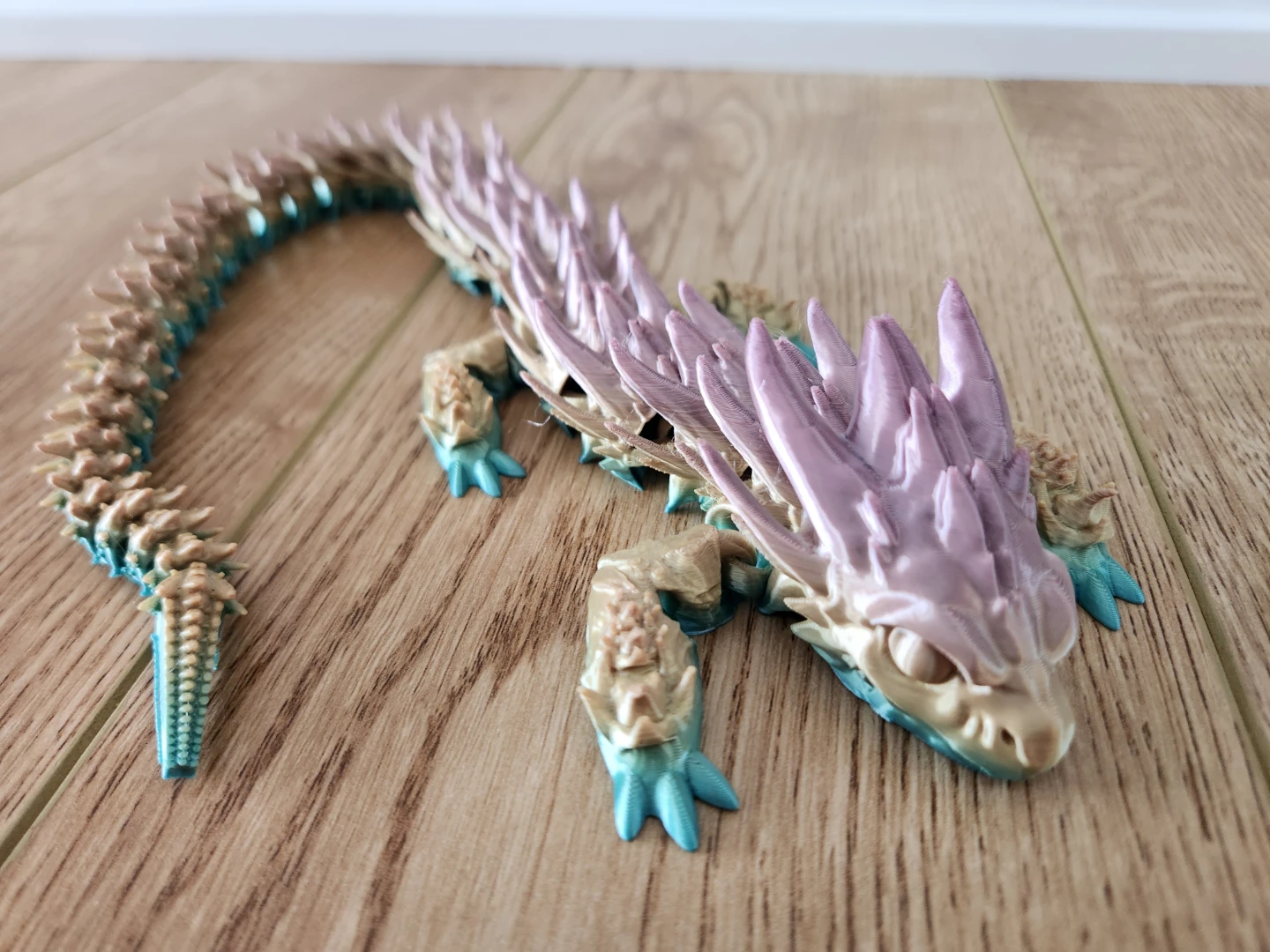 Articulated Dragon Toy - Multi-Color 3D Printed - photo 2