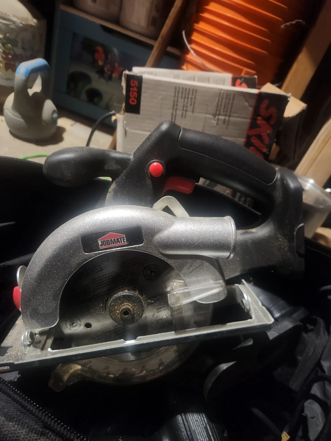 Jobmate 14.4v cordless drill and assorted power tools - photo 3