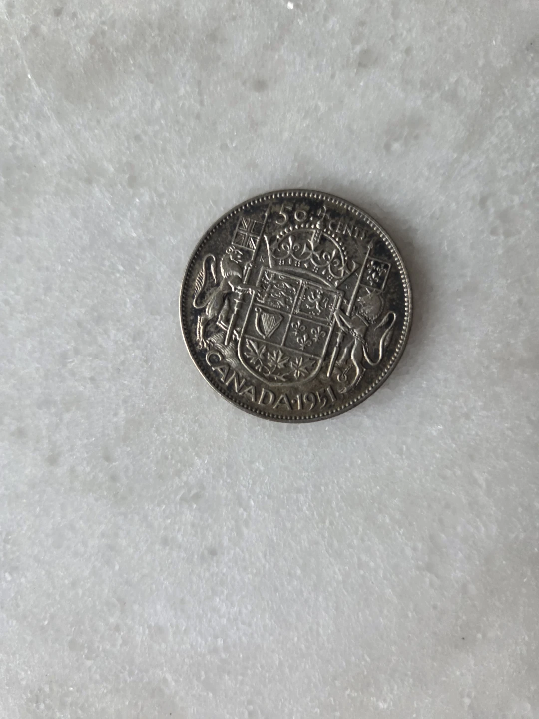 1941 Canada 50 Cent Coin - George VI - photo 2