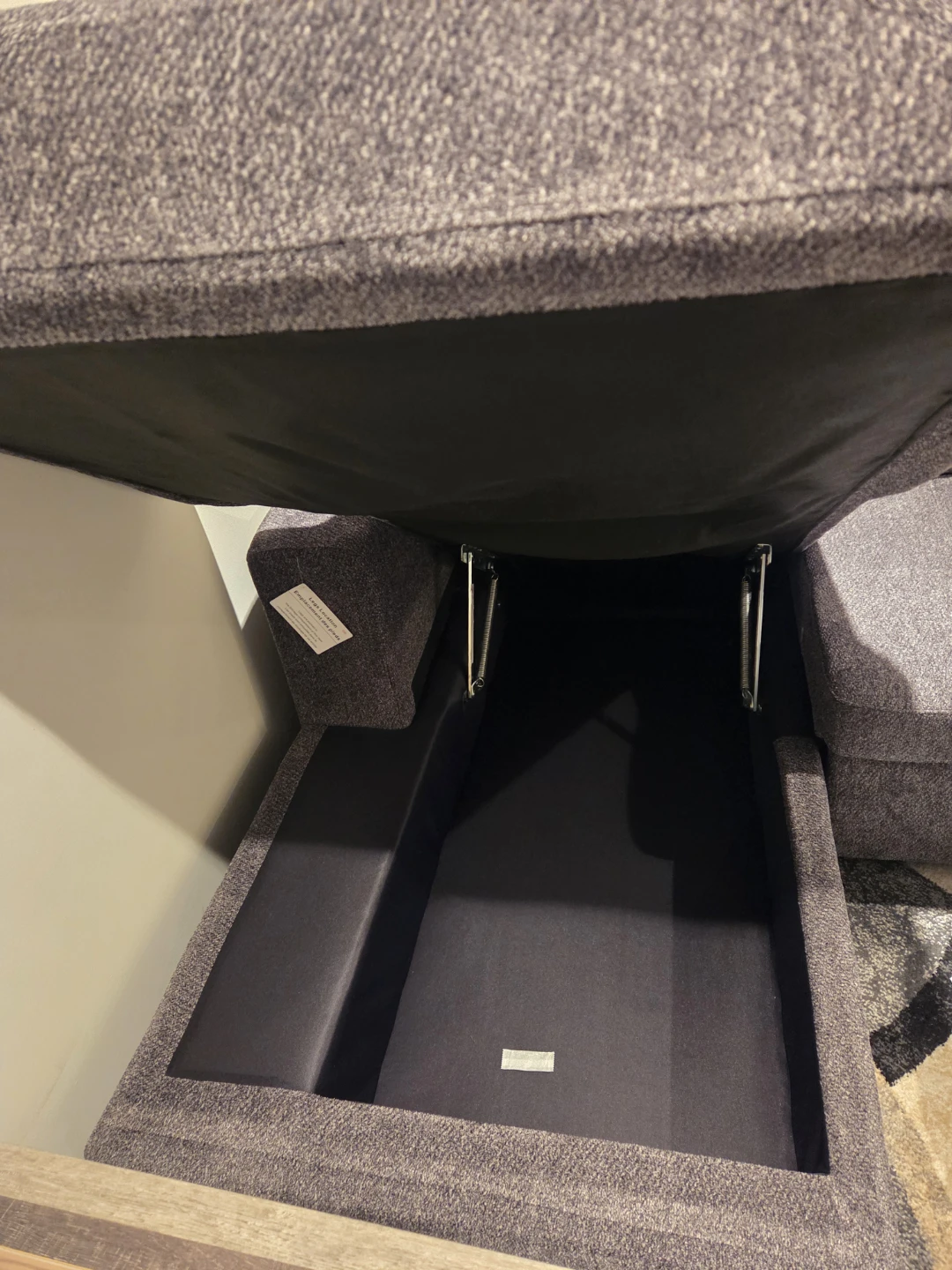 Grey Sectional Sofa with Storage - photo 3