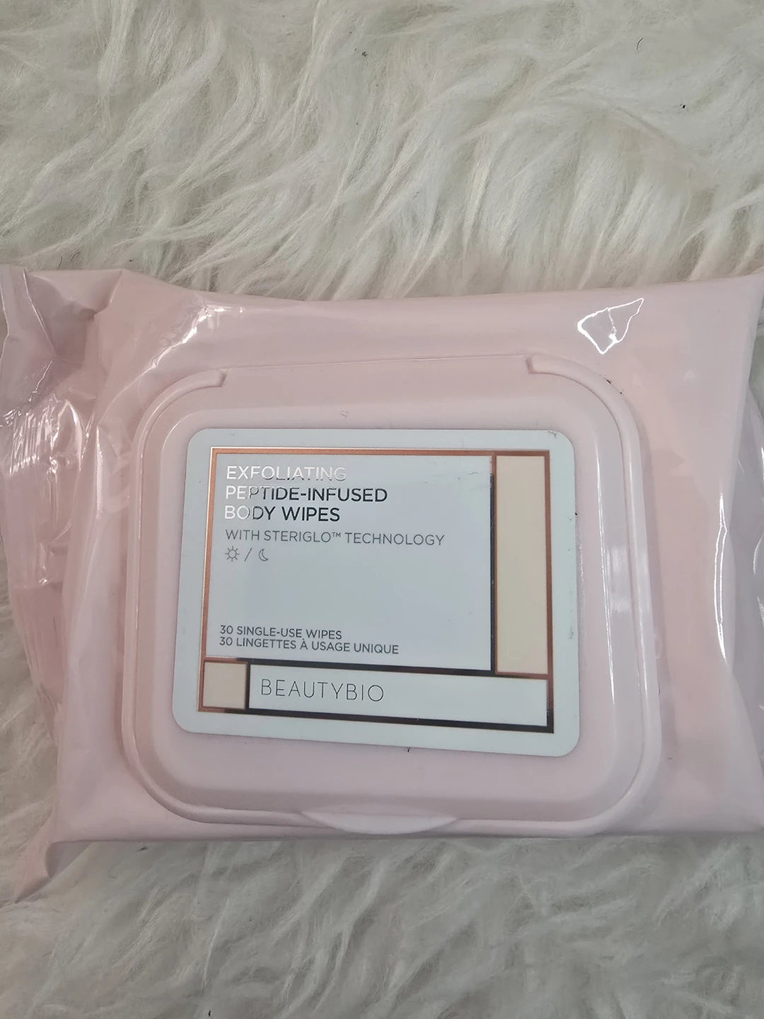 BeautyBio Exfoliating Peptide-Infused Body Wipes