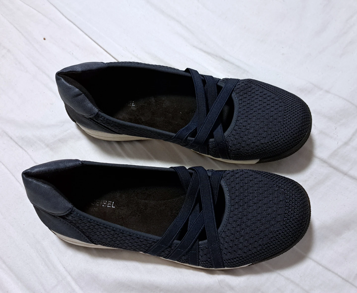 Josef Seibel Women's Slip-On Flats - Navy Blue size 39