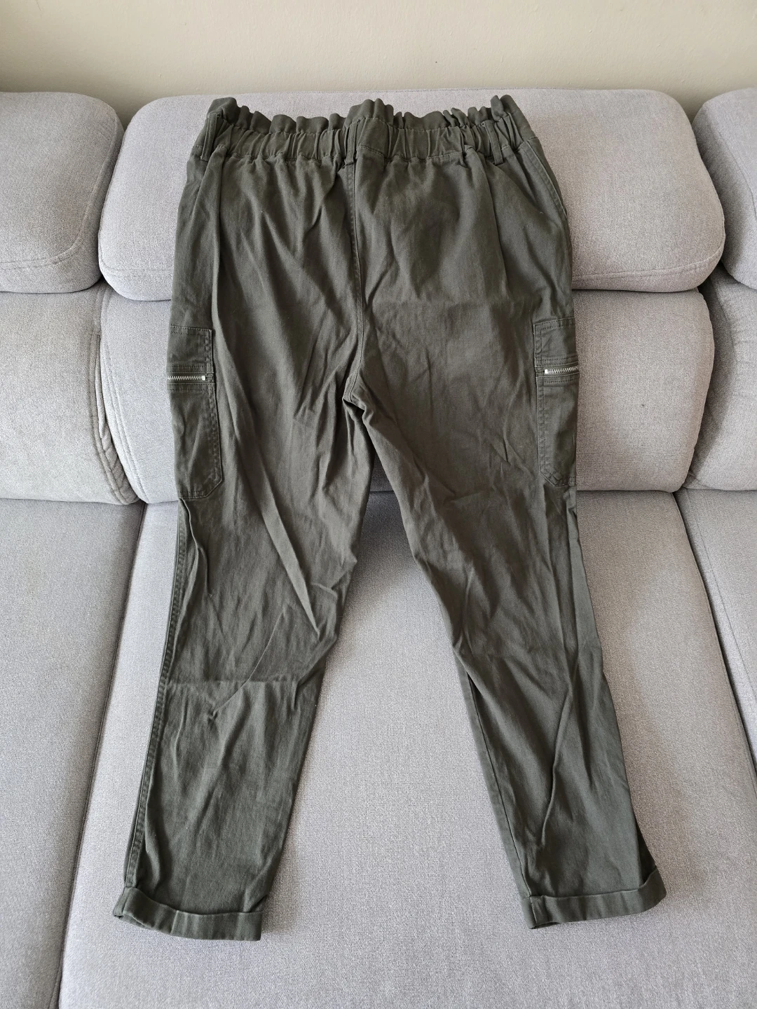 Streetwear Society Cargo Pants - Olive Green, Size L - photo 3