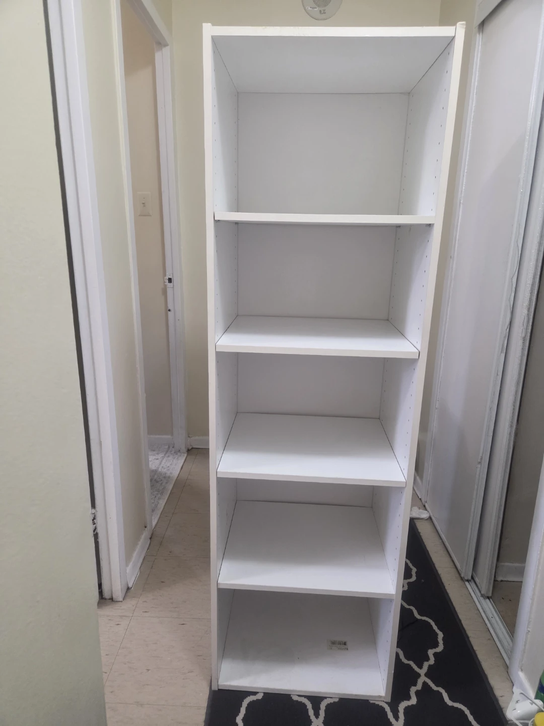 White 5-Shelf Bookshelf - photo 2