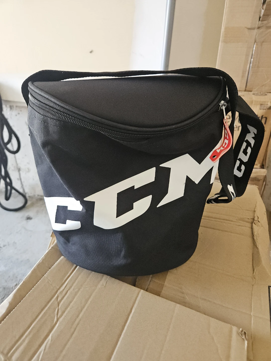 CCM Hockey Bag with pucks