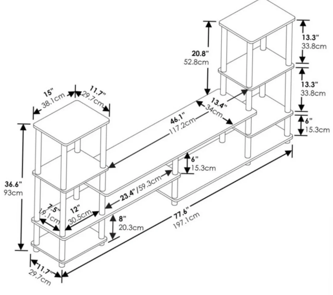 Modern TV Stand / Entertainment Unit  Multipurpose Storage - photo 3