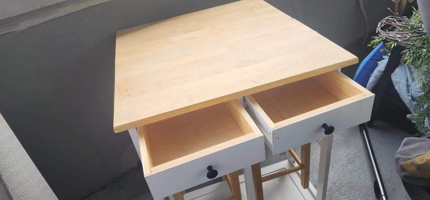 Kitchen Island Set with 2 Stools - photo 5