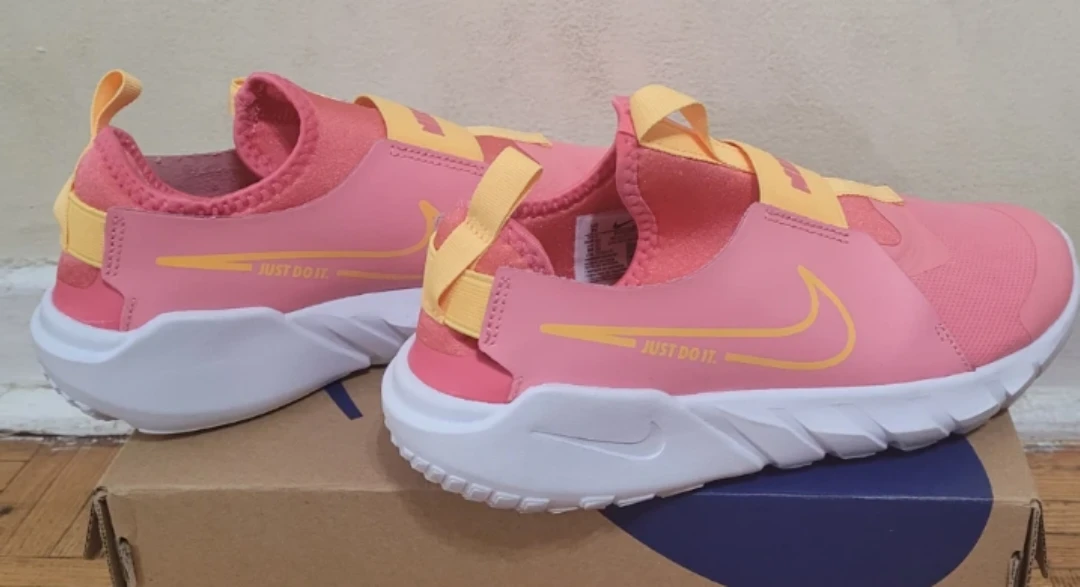 Nike Pink & Yellow Flex Runner PS Shoes Toddler Size 7Y - photo 2