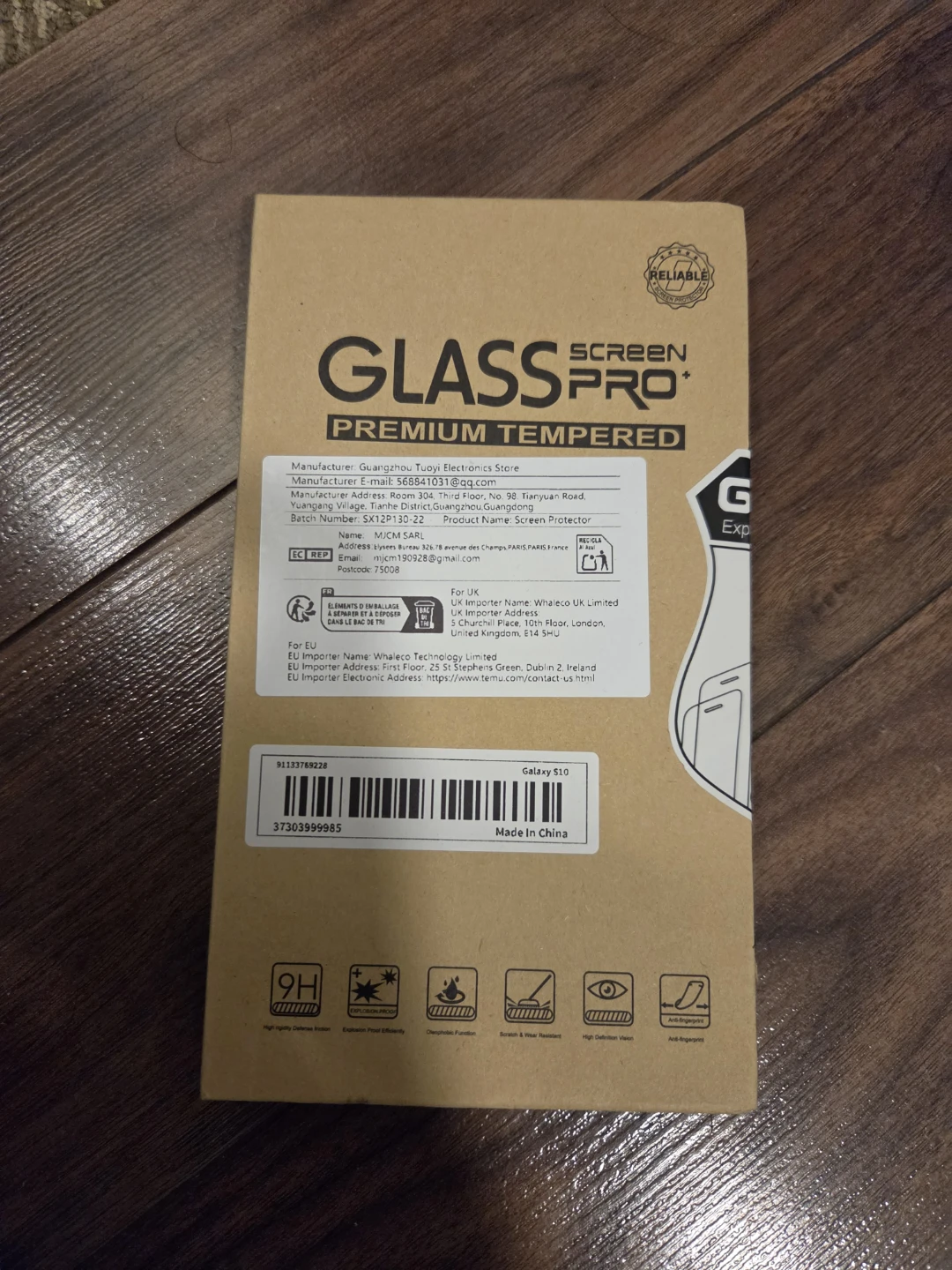 Cover and Glass Screen Protector for Samsung Galaxy S10 - photo 4