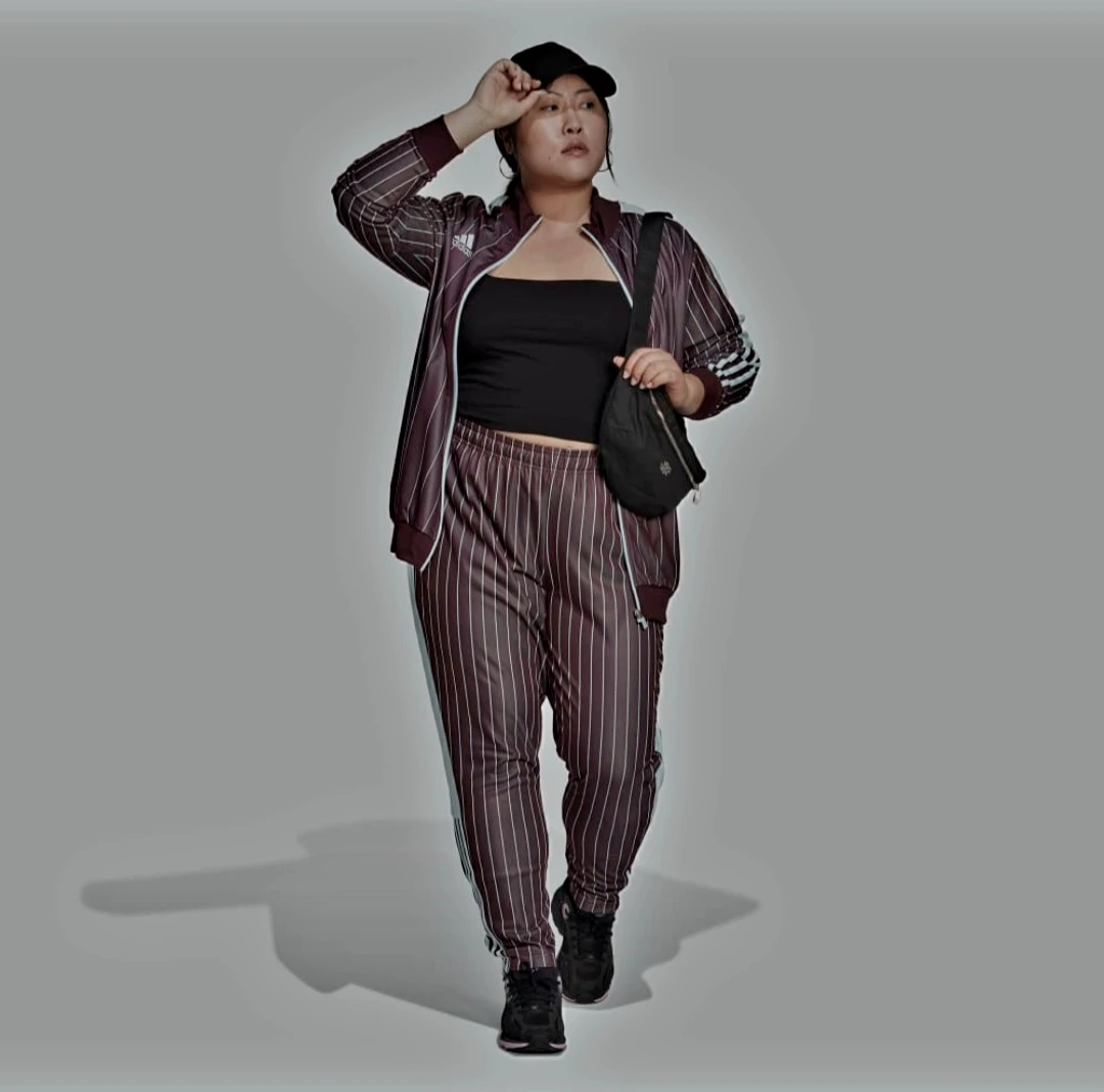 ADIDAS Track Maroon Jacket & Pants Set - Plus Size 2Xl