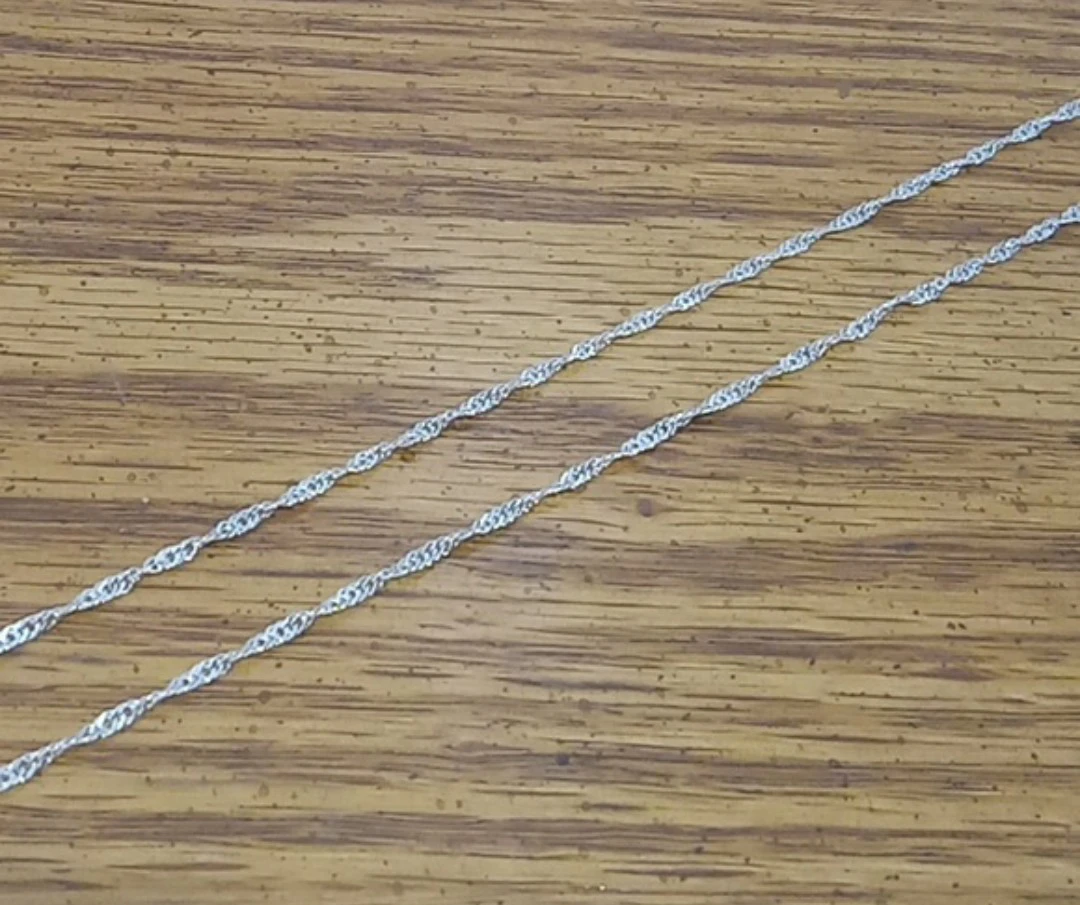Sterling Silver wave chain - photo 3