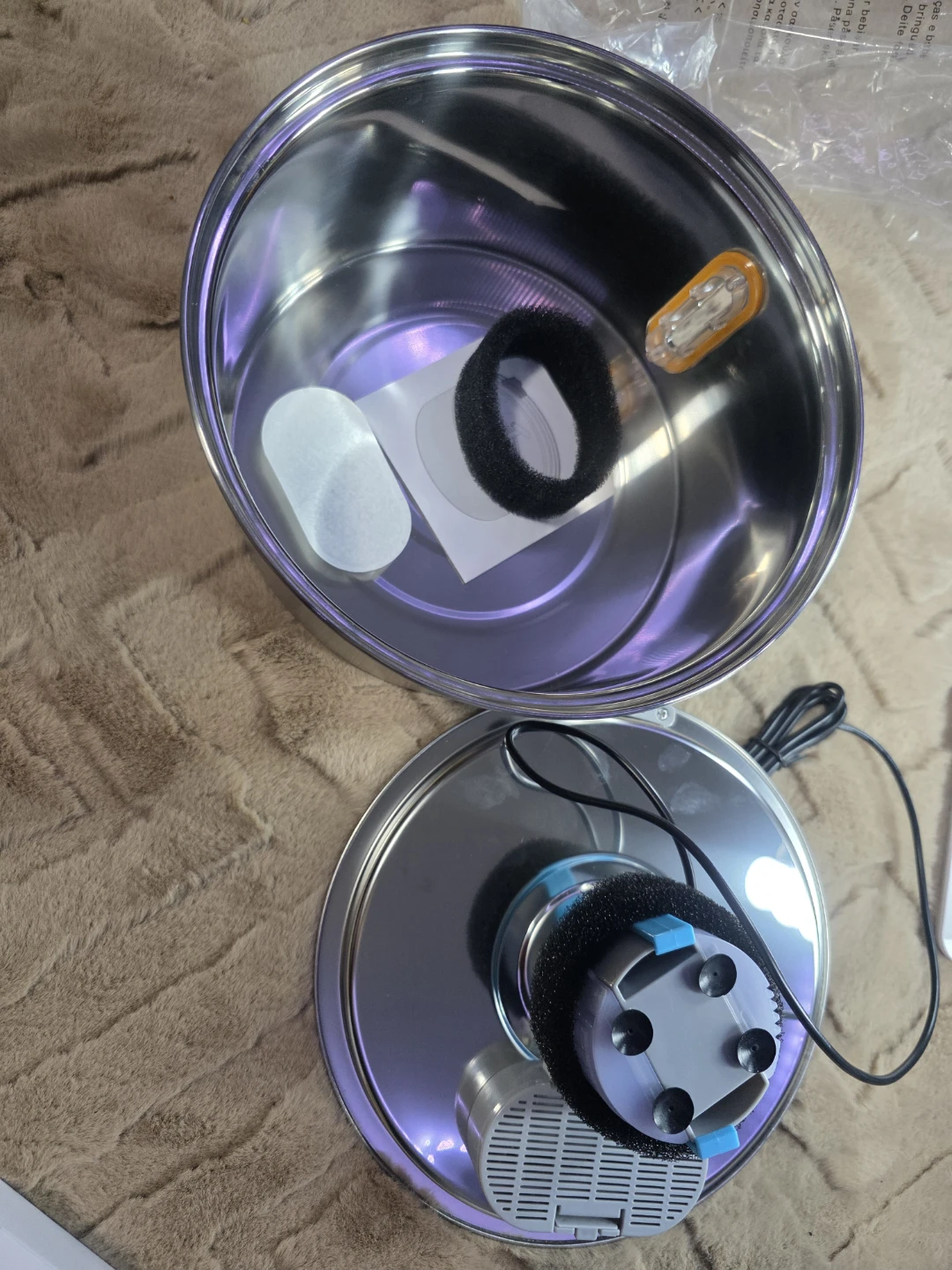 Stainless Steel Pet Water Fountain 3.2L - photo 2