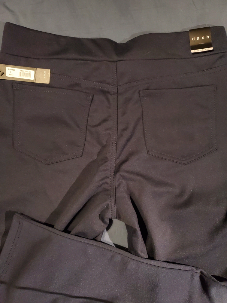 Dash Navy Pull-On Pants Size Large - photo 4