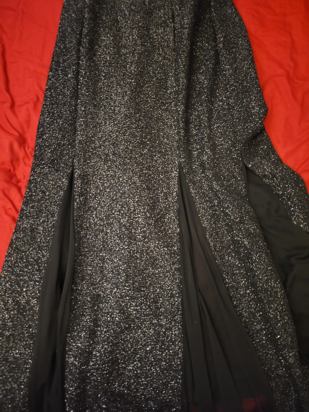R&M Collection Black Sparkle Halter Neck Dress Size 14 - photo 3