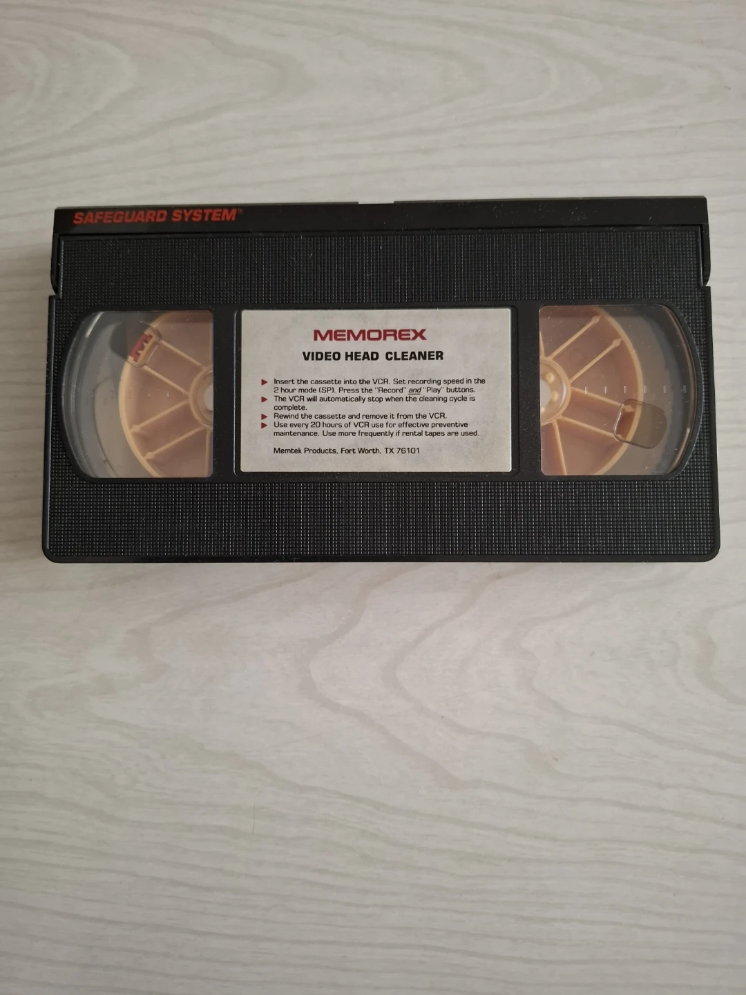 Memorex VHS Video Head Cleaner Cassette