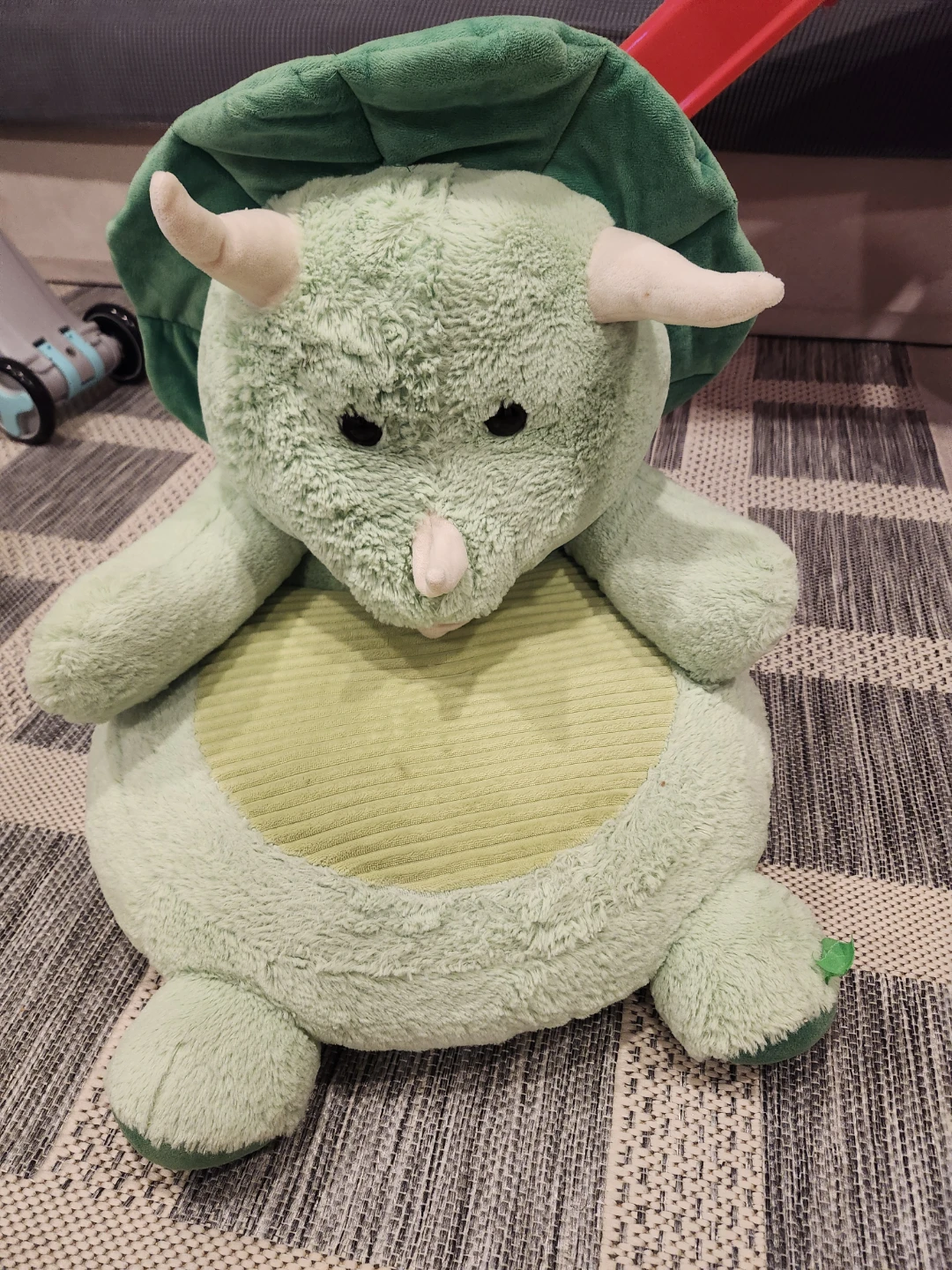 Green Triceratops Plush Toy