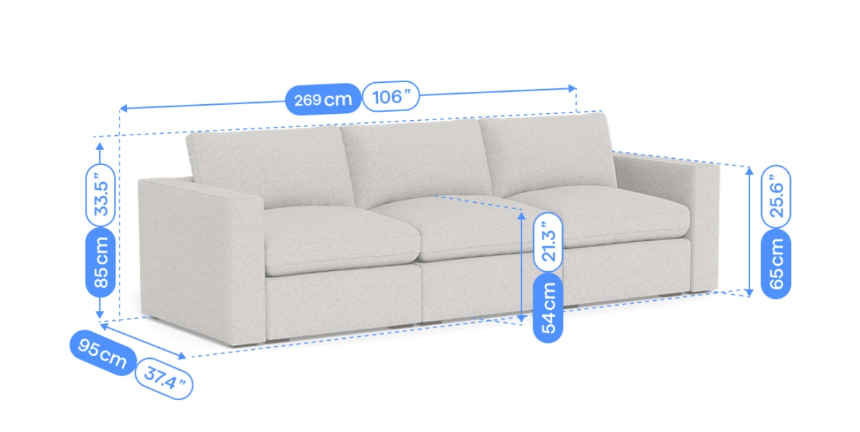 Cozey Ciello 3 Seater Sofa - photo 3