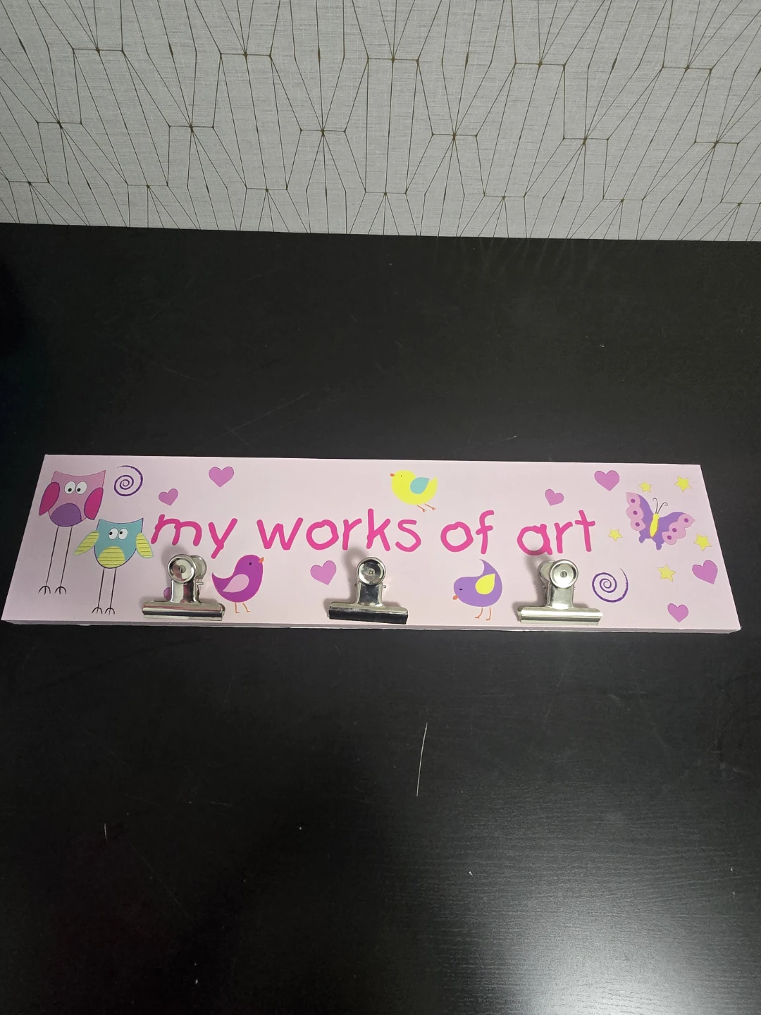 My Works of Art Display Board with Clips - photo 2