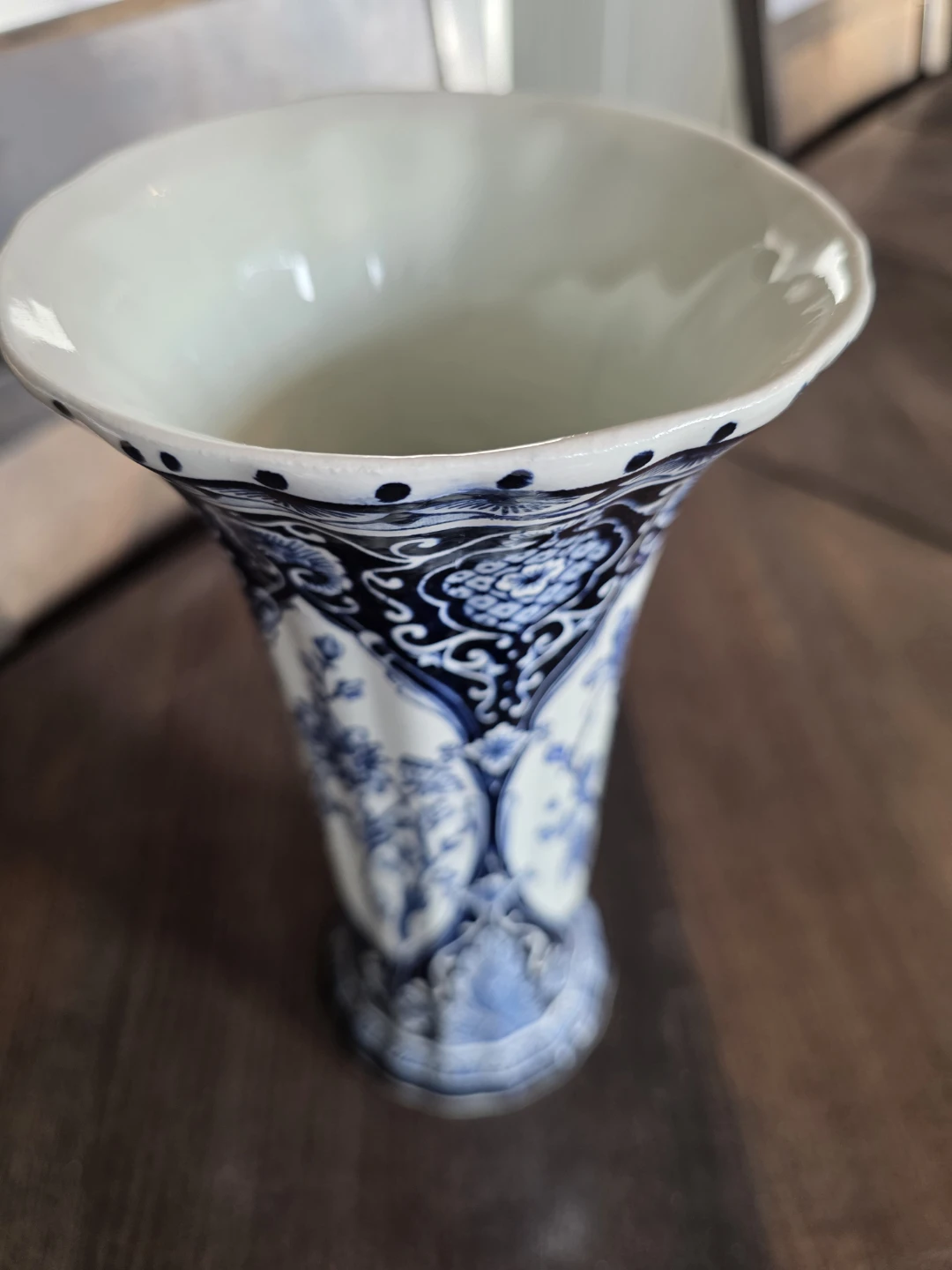 Delft blue trumpet vase - photo 2