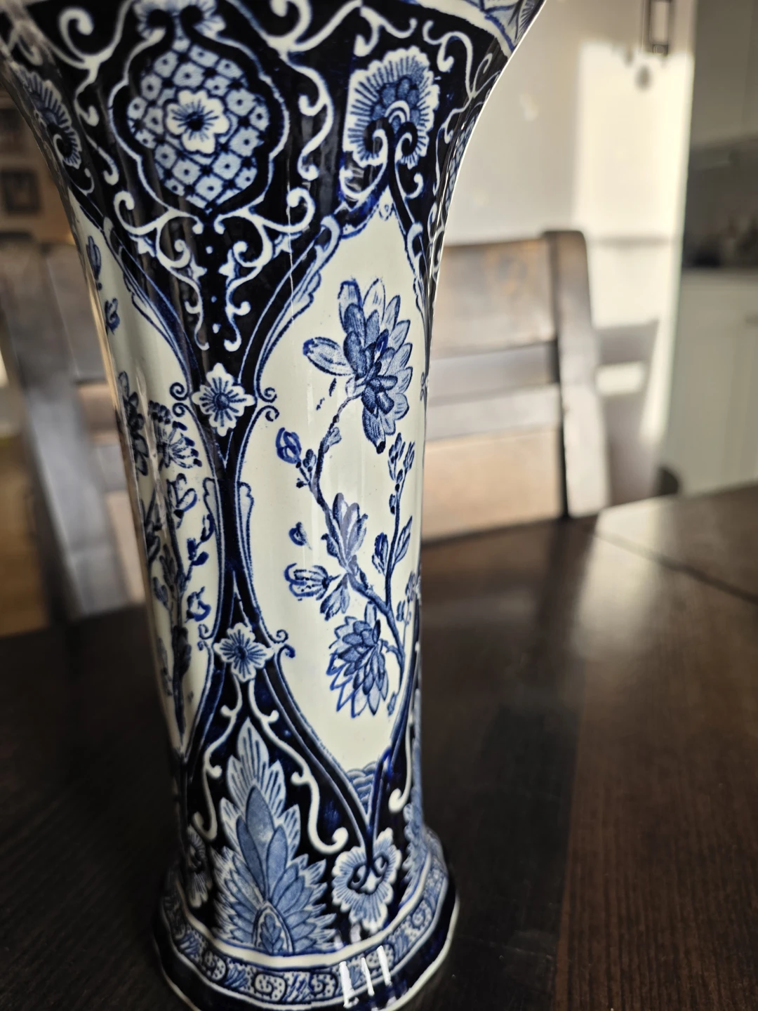Delft blue trumpet vase - photo 3