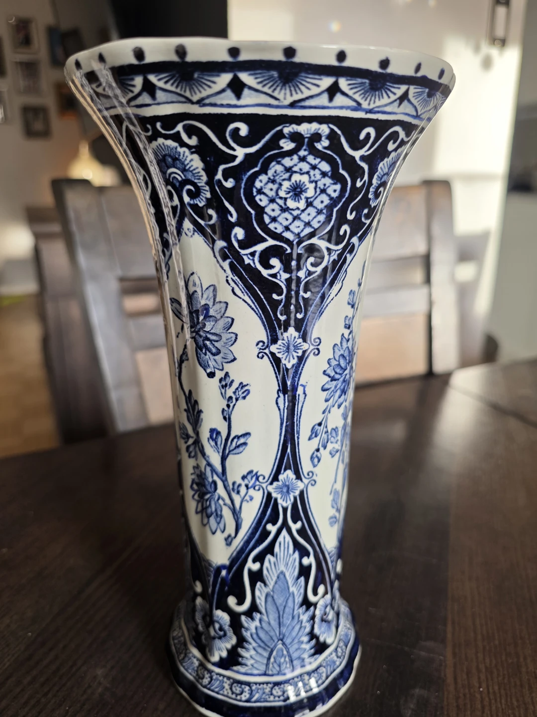 Delft blue trumpet vase - photo 4