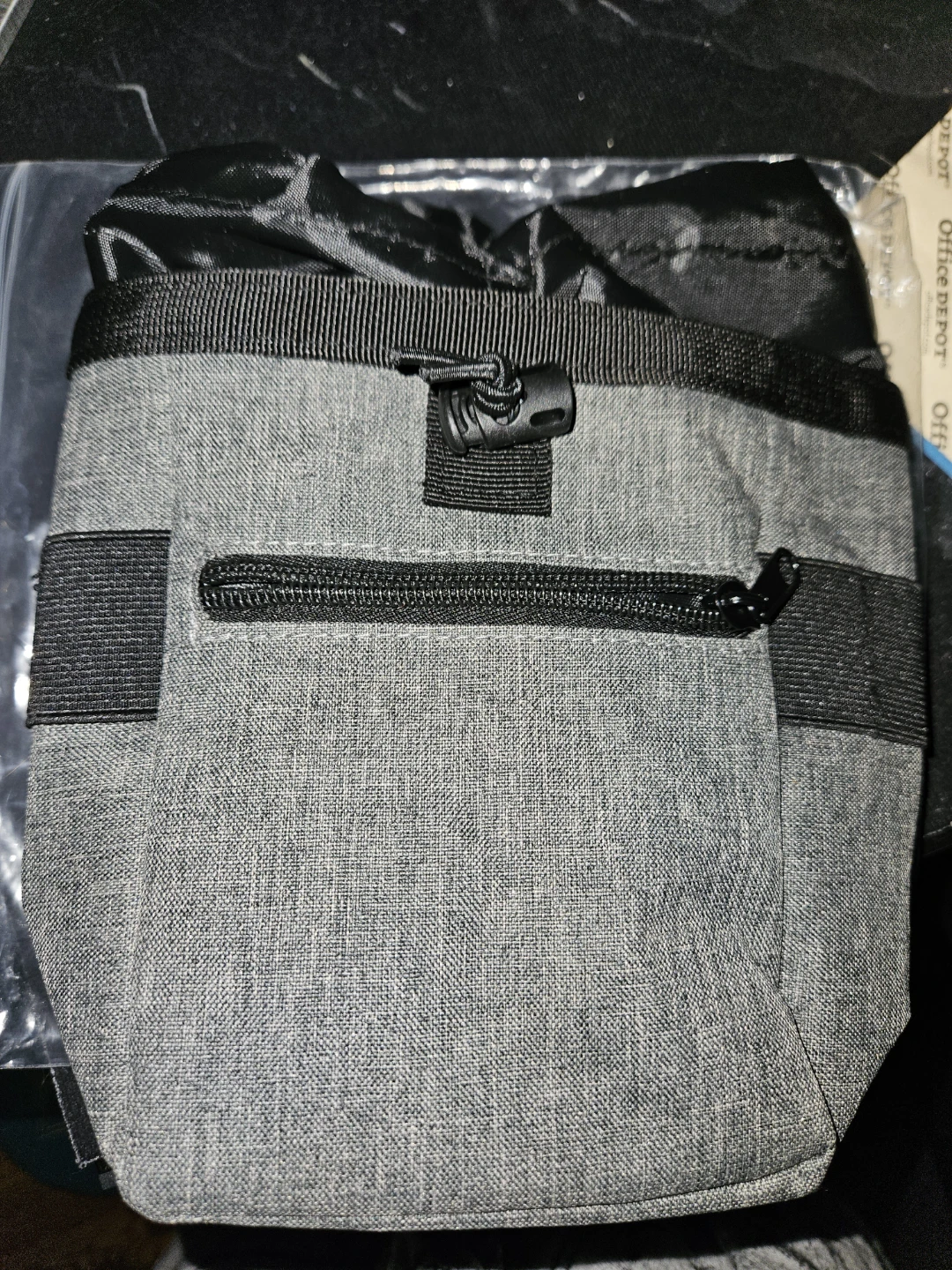 Gray Tool Bag with Zipper Pockets and Belt Clip - photo 5