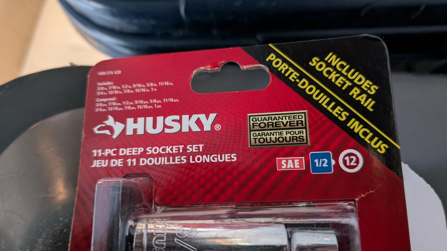 Husky 11-Pc 1/2" Drive Deep Socket Set