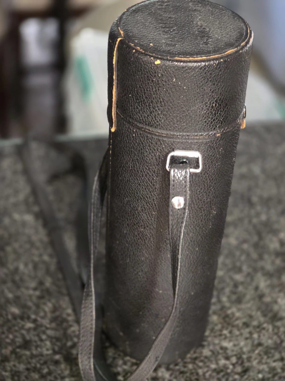 Vintage SAXON CO. Leather Camera Lens Case