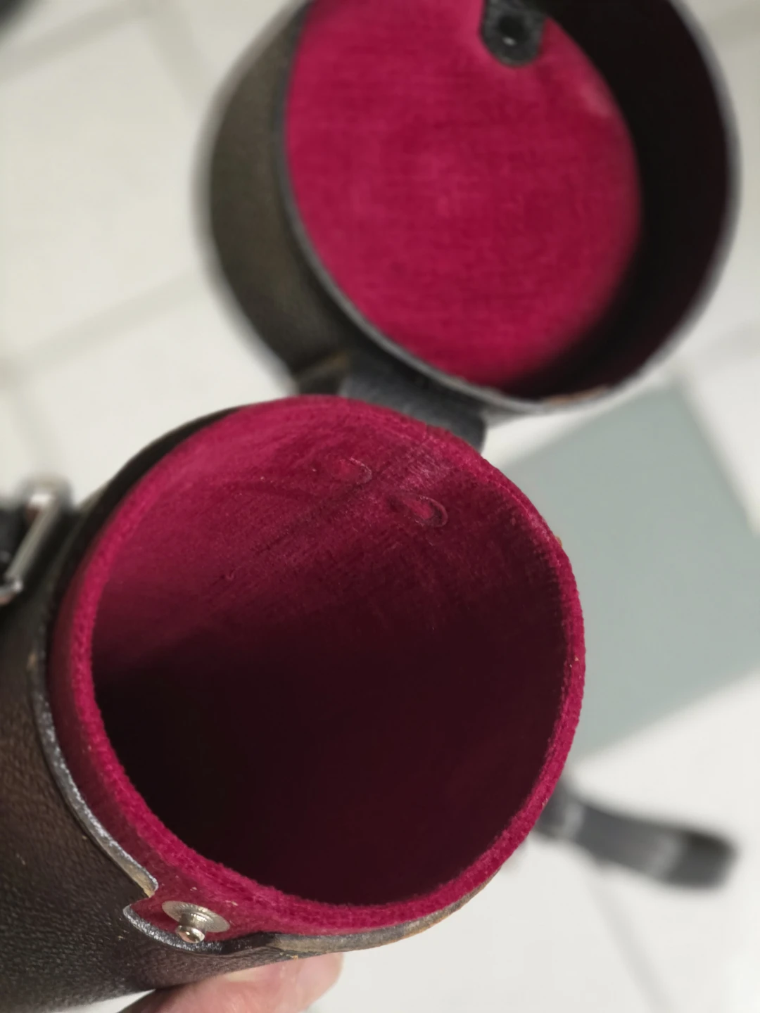 Vintage SAXON CO. Leather Camera Lens Case - photo 2
