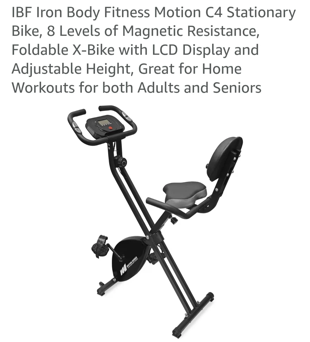 IBF Iron Body Fitness Motion C4 Foldable Stationary Bike