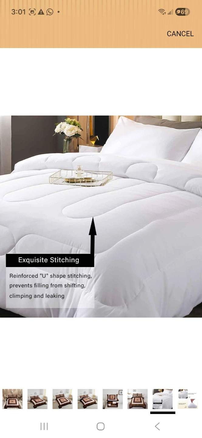 Queen 7 piece Brown Print Comforter Set - photo 4