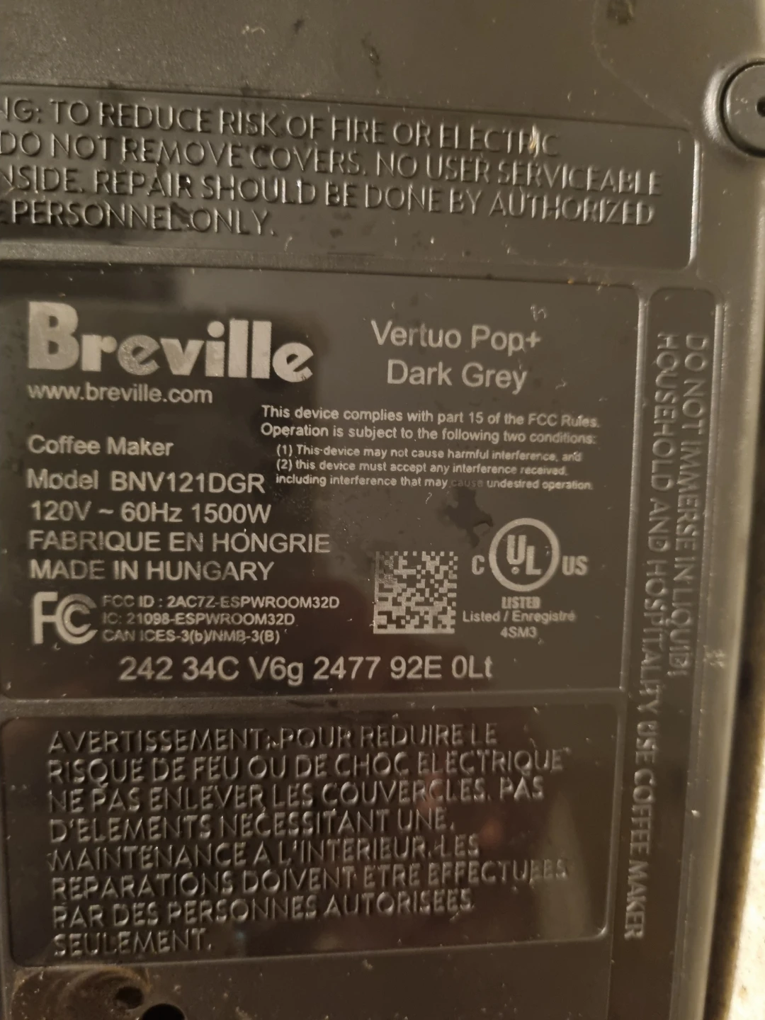 Nespresso Vertuo Pop+ Coffee Maker - Dark Grey - photo 2