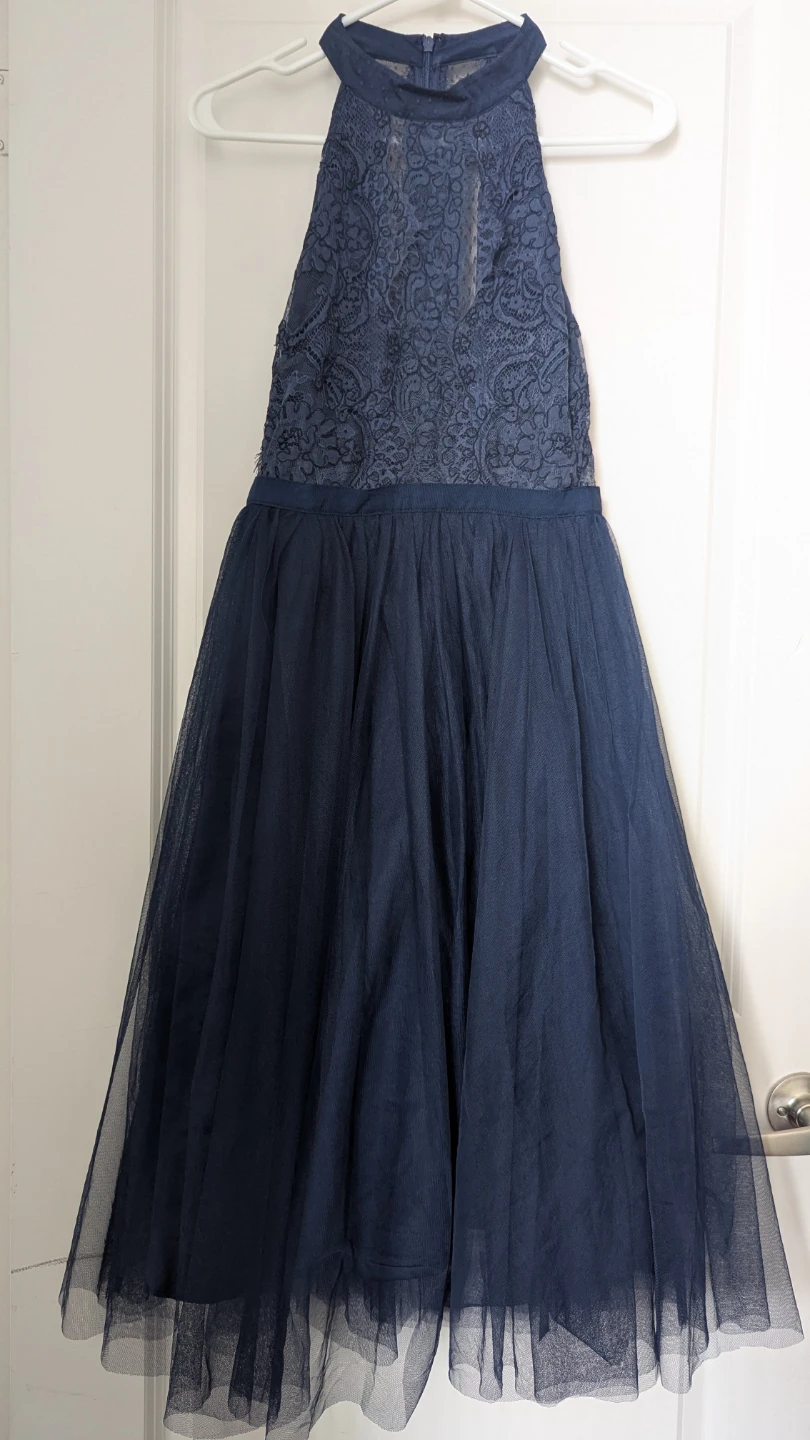 Beautiful navy blue tulle dress
