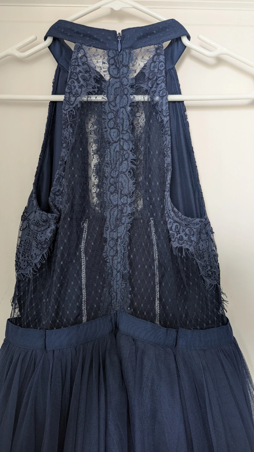 Beautiful navy blue tulle dress - photo 4