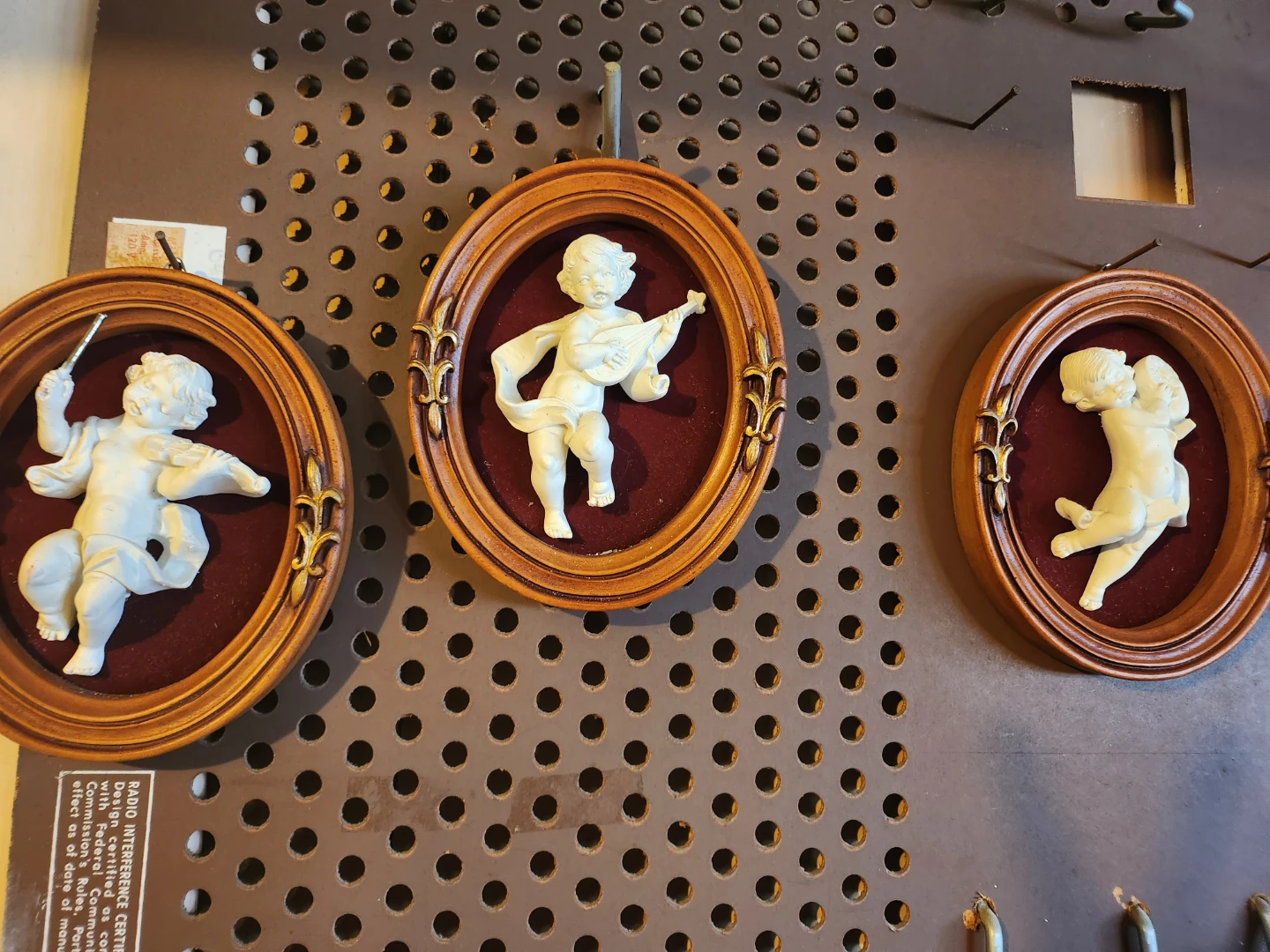 Vintage Cherub and Figural Wall Plaques Set - photo 3