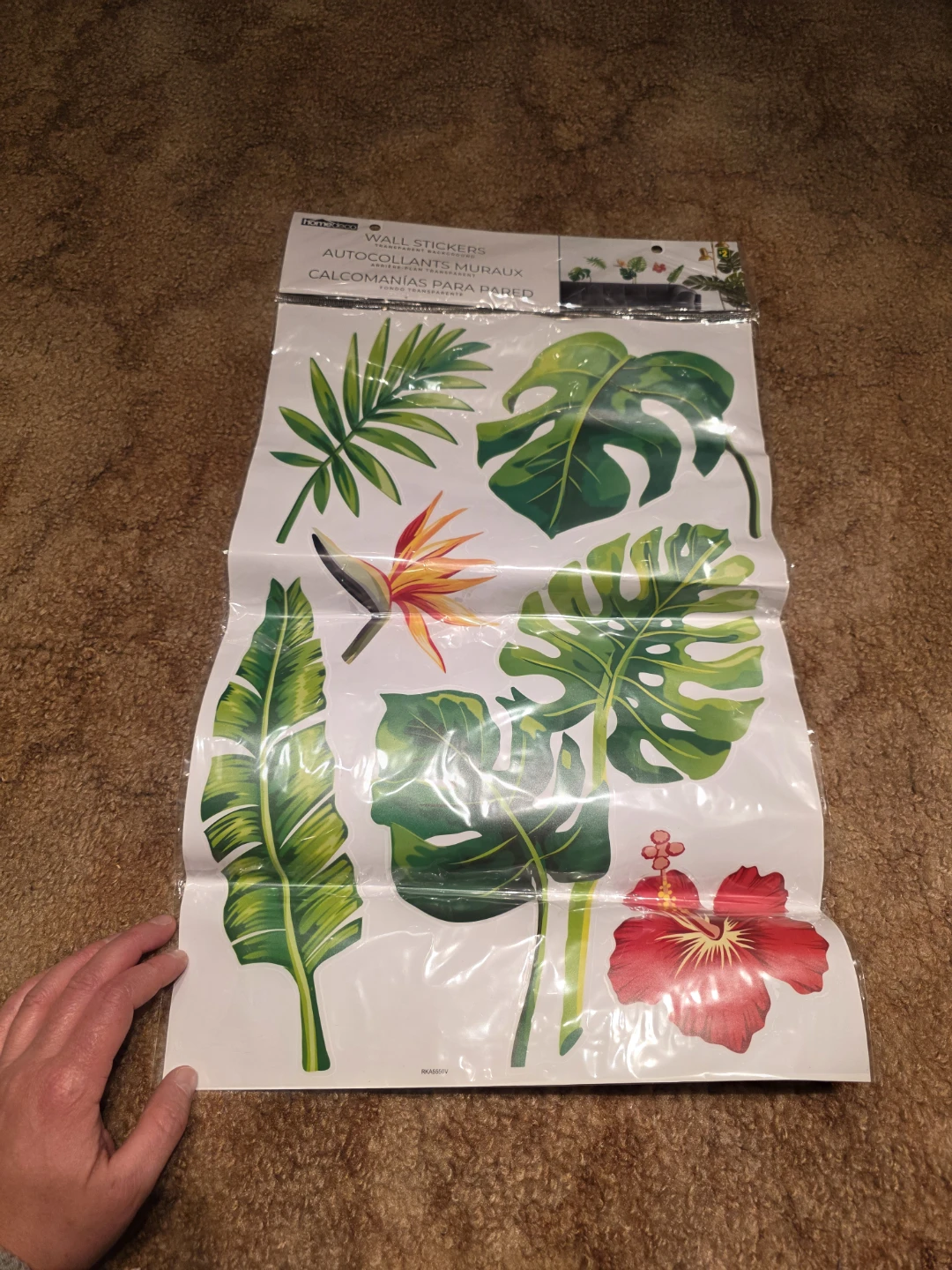 Home & Decor Tropical Leaf Wall Stickers
