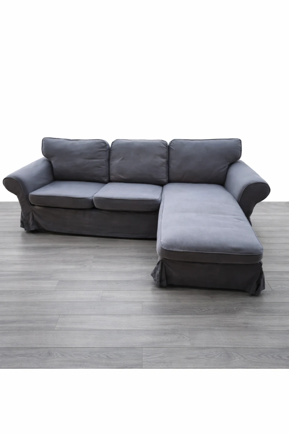 Grey Sectional Sofa with Chaise - photo 3